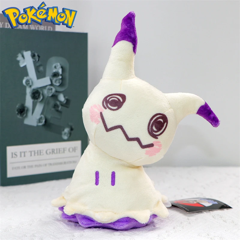 Color: Red - Pokemon Shiny Mimikyu Cubone Butterfree Plush Toys Anime Caterpie Shinx Charizard Stuffed Animal Peluche Dolls Birthday Gift Kid