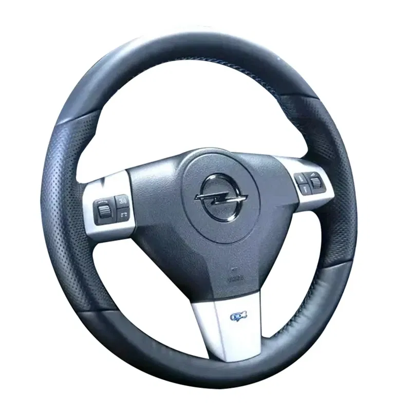Color Name: MULTI - Hand Stitched Microfiber Leather Car Steering Wheel Cover For Opel Astra Borant 2006 2007 2008 Original Steering Wheel Braid