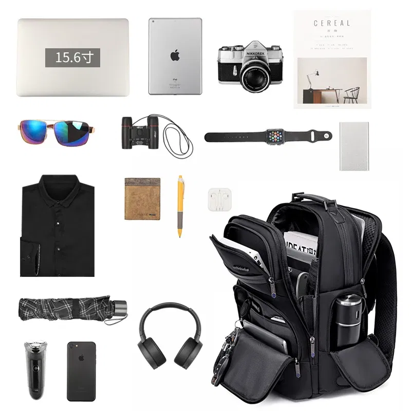 Arctic Hunter High-End Business Men's Backpack Travel Multi-Functional Anti-Splashing Large-Capacity Computer Backpack