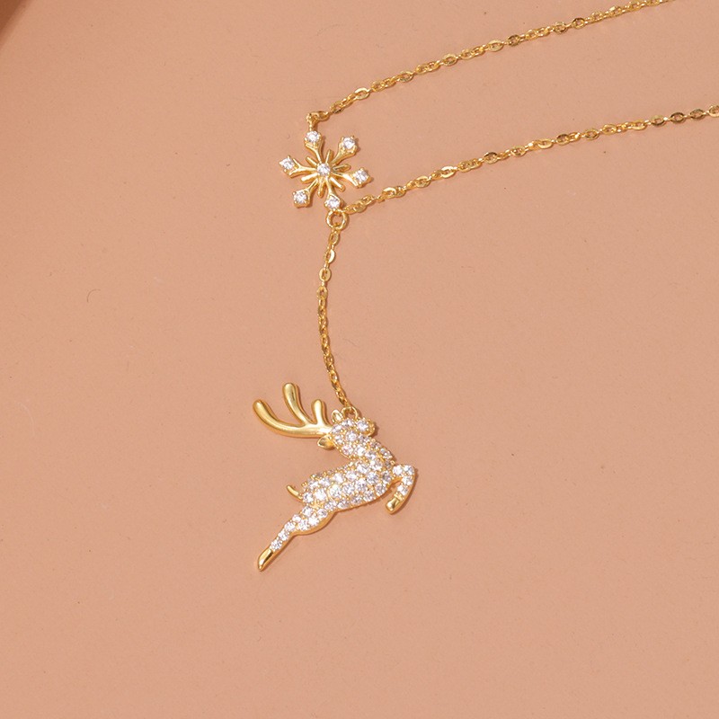 Deer Necklace Women's Sterling Silver