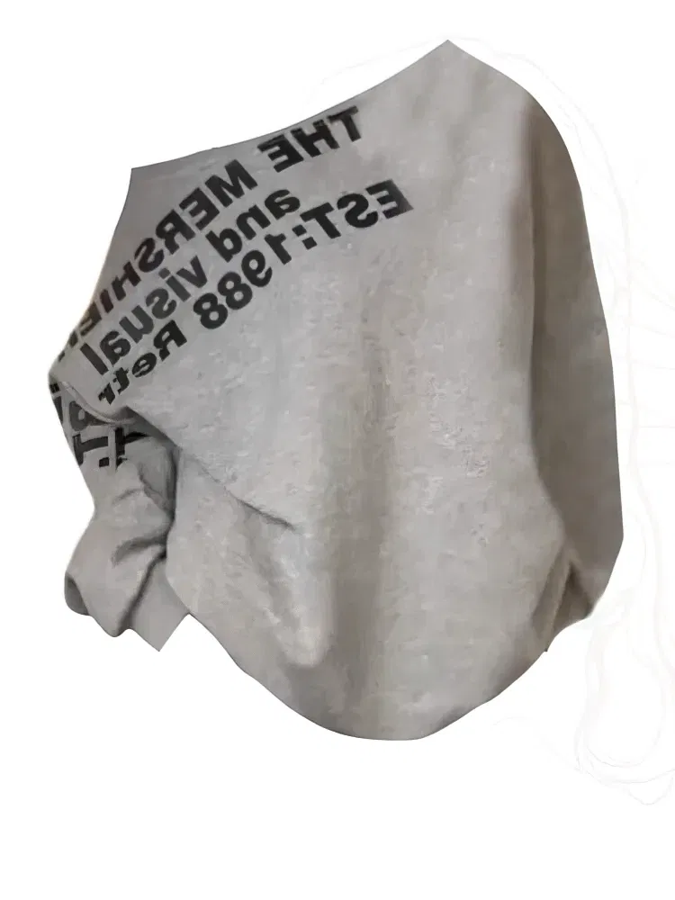 Color: Beige, Size: S - Y2k Sexy Oversize T shirt Women Streetwear Print Long sleeve Basic Top Lady Fall Winter Korean Fashion Oversized Tees Shirt
