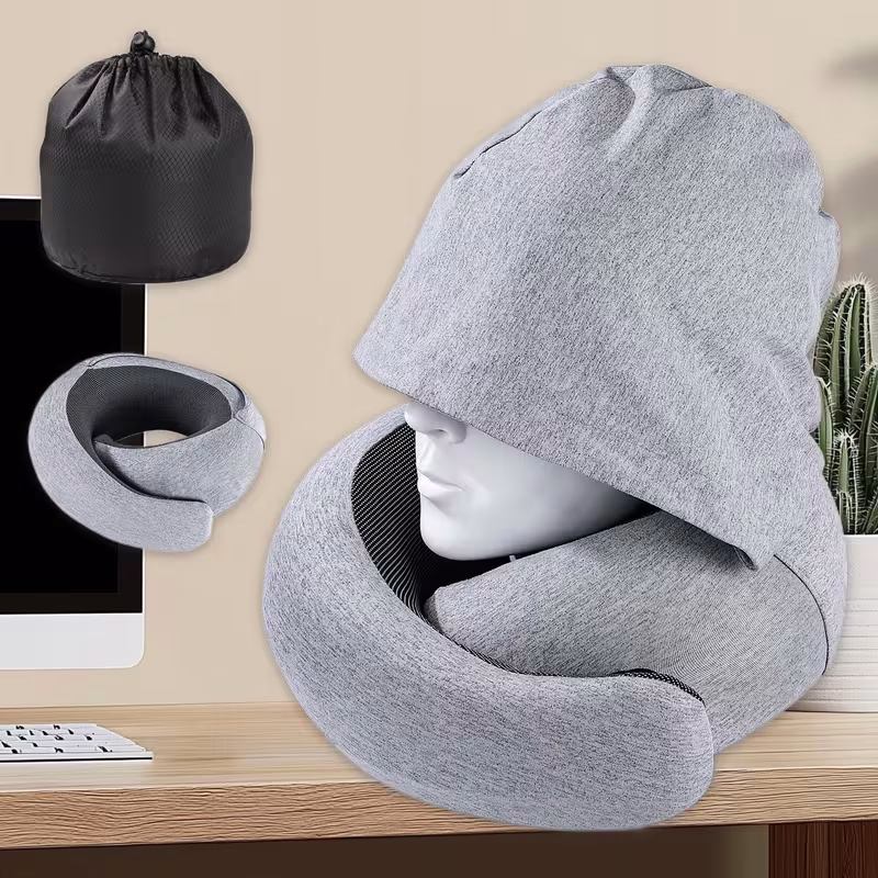 FlyHugz™ AU Hooded Travel Pillow