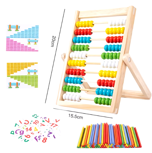 Wooden Abacus For Kids Math 10-Row
