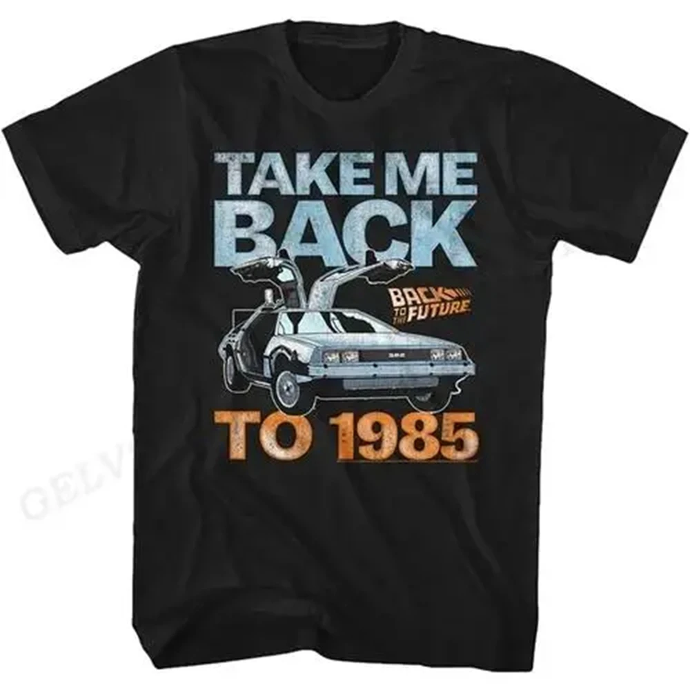 Color: Brown, Size: XS?€old?‰ - Back To The Future T Shirt Graphic Print Men Women Fashion Hip Hop Streetwear Short Sleeve Plus Size T Shirt Unisex 62473