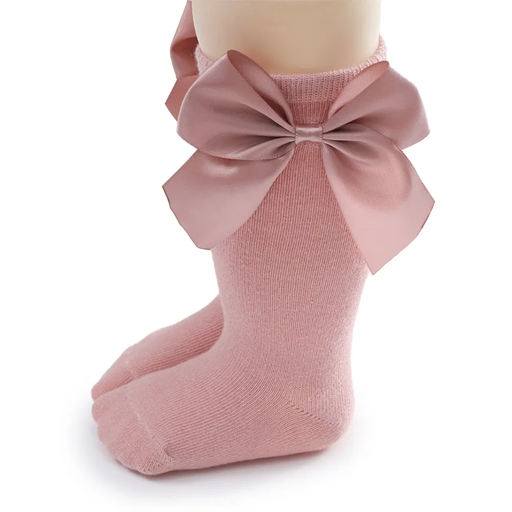 Color: Beige, Kid Size: 3M, Ships From: CHINA - Jlong Toddler Cotton Solid Color Crew Socks Baby Girls Bow Tie Socks Kids Girls Cute Princess Socks 0-3 Years