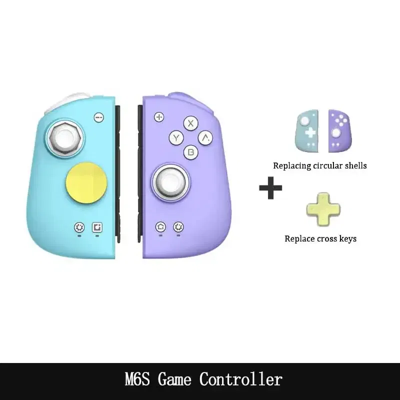 Bundle: Bundle 1, Color: green, Ships From: CHINA - New! M6s Gemini 2 Gamepad Console for Nintendo Switch Joy-con Game Handle Grip Bluetooth Wireless Controller for Switch OLED