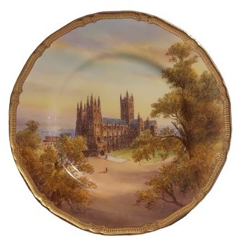 1950s English Royal Worcester Cabinet Plates: The Art of Hand Painting