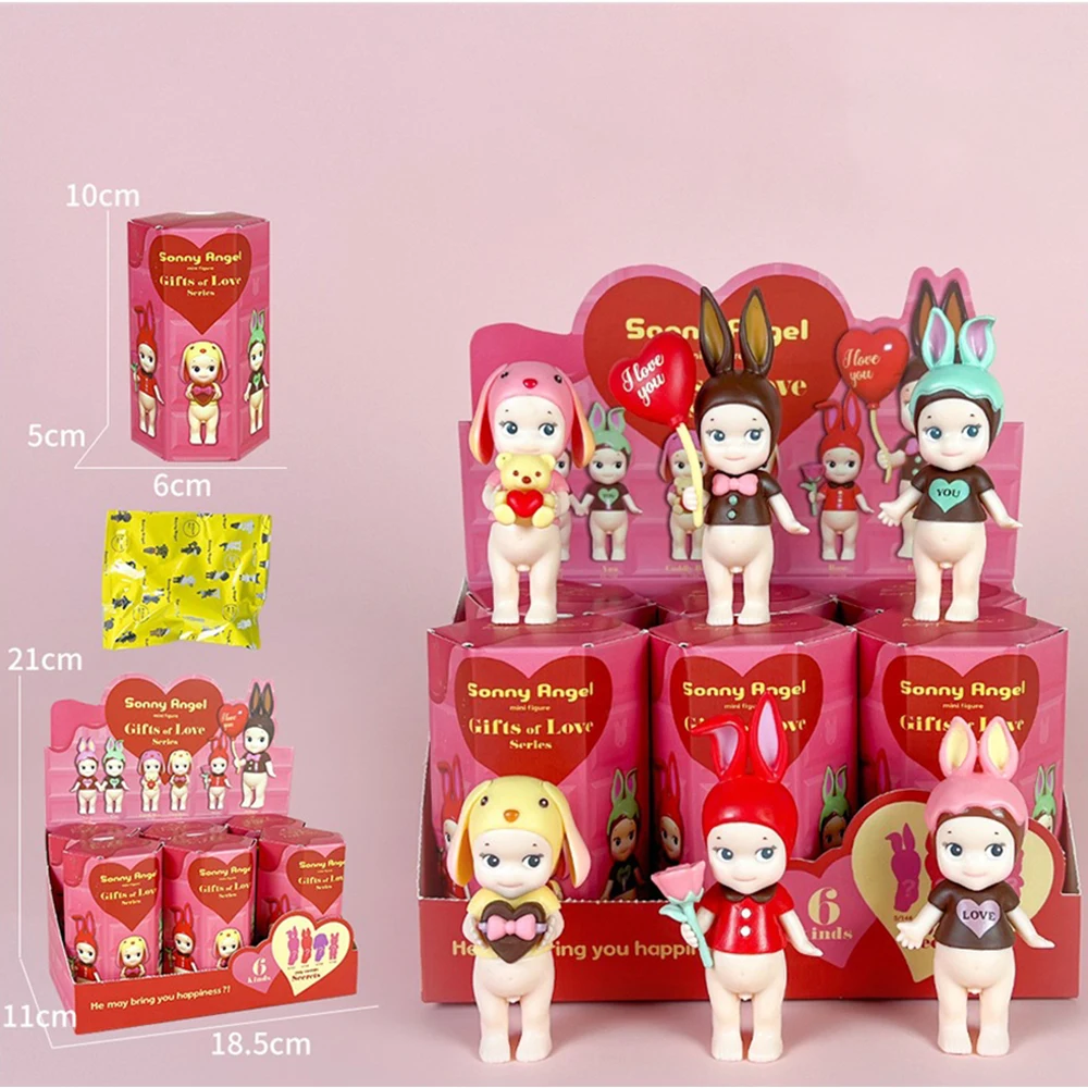 Color: black - Angel Good Luck Standing posture Sunny Angel Doll Blind Box Hot Selling Trendy Play Handmade Car Cake Ornament