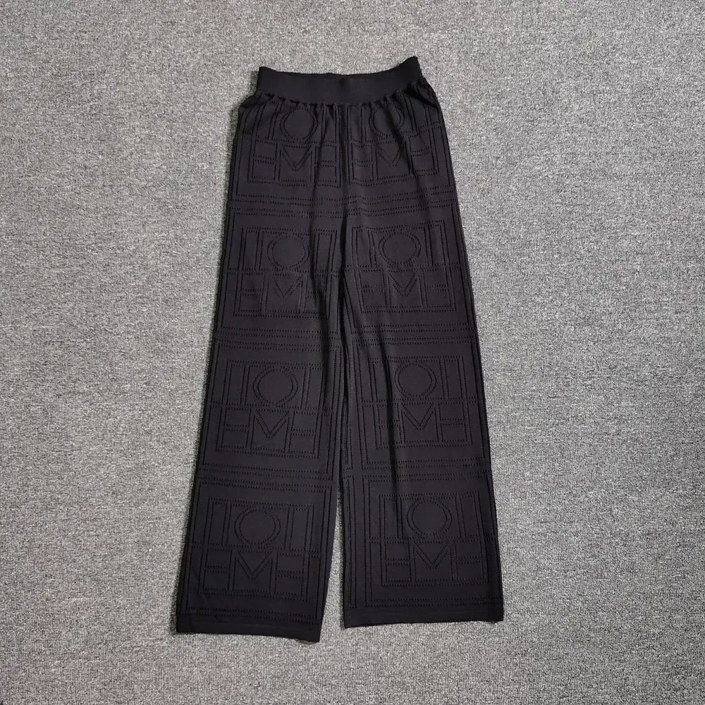 Color: black, Size: S - LUXURY-Casual Commuter Pants for Women, High Waist, Straight Tube Pants, Spring and Summer, 2025 Hollow Camisole Skirt