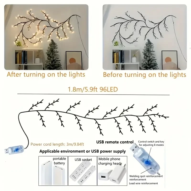 Dimmable LED Branch Light