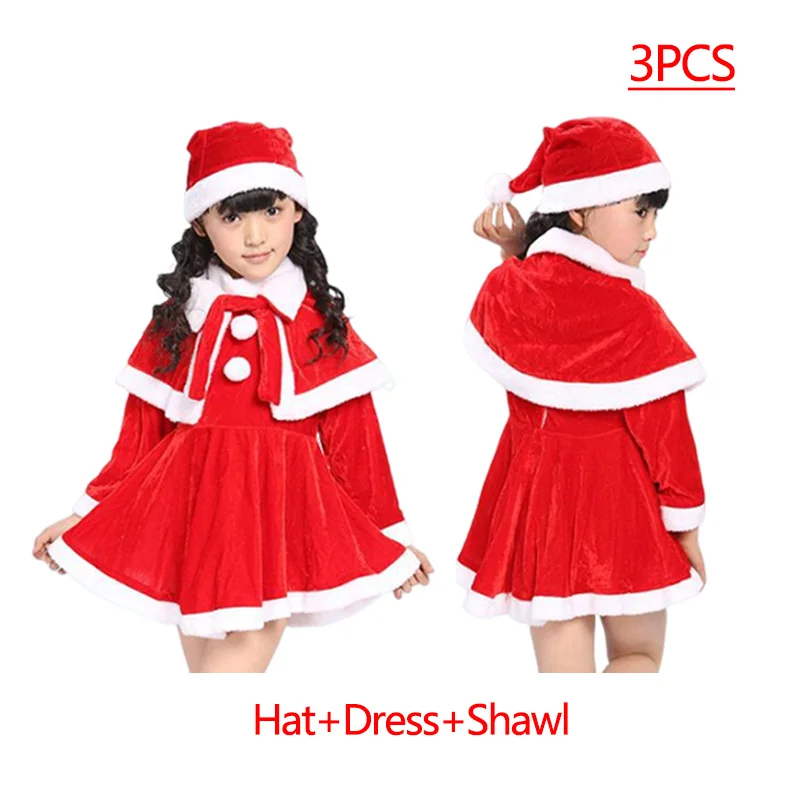 Color: SKY BLUE, Kid Size: 11 - New Year Kids Santa Claus Costume Green Elf Cosplay Christmas Carnival Party Fancy Dress for Girls Boys Red Xmas Clothes Set