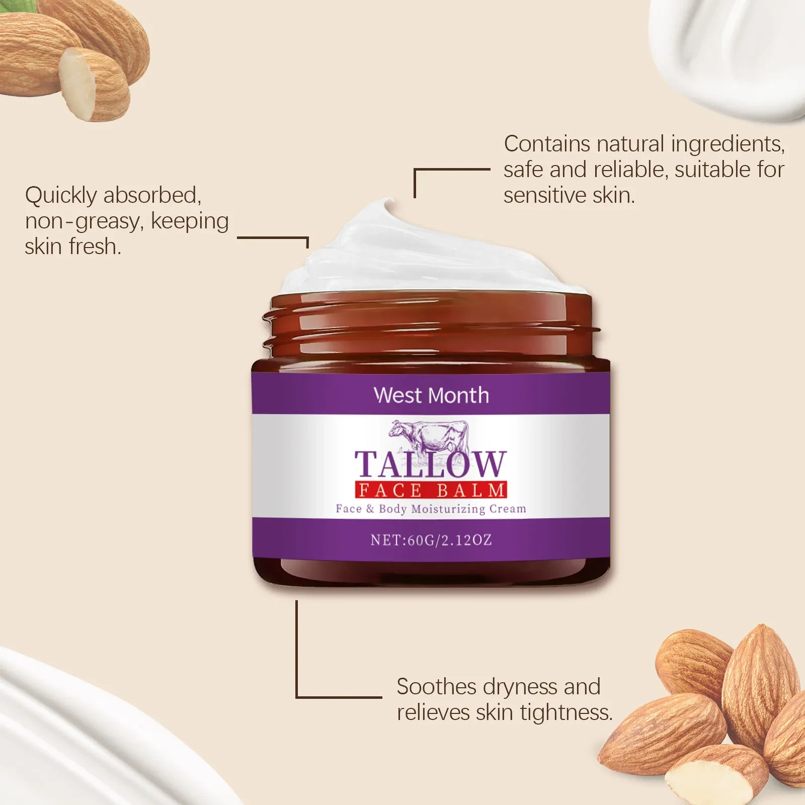 Butter Moisturizing Facial Cream Repair Dry Skin