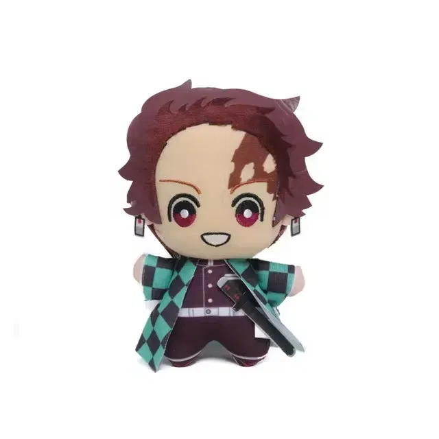 Color: FireBrick, Height: 11cm-30cm - 15cm Japan Anime Demon Slayer Akaza Rui Iguro Obanai Tanjirou Kamado Nezuko Agatsuma Zenitsu Plush Toys Doll Peluche Gift