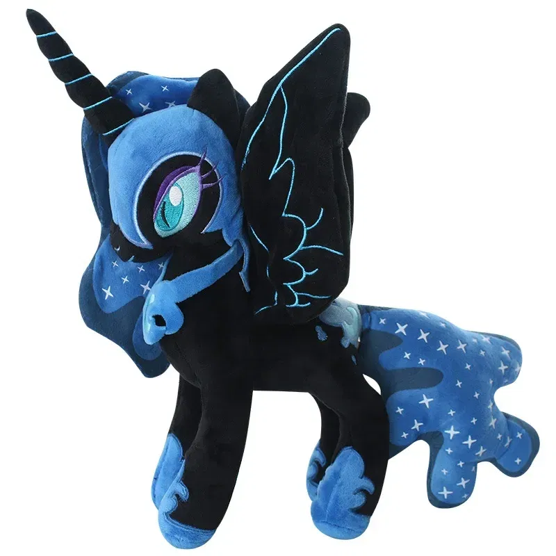Color: Lemon yellow - Genuine My Little Pony Plush Toy Universe Princess Moon Princess Nightmare Month Crane Machine Anime Plush Children Gift