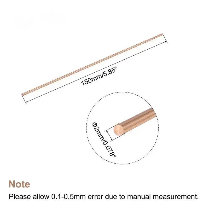 Color: indigo, Specification: 25mm - 1pcs Copper Round Bar Metal Rod Milling Metalworking 3mm 4mm 5mm 6mm 8mm-30mm Length50mm-300mm Copper Rod