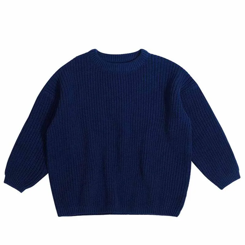 Color: Navy Blue, Size: L, Age Range: 0-3M - Personalized sweaters for cherished babies.Celebrate your little one's name with unique, custom-made thick knitted sweaters