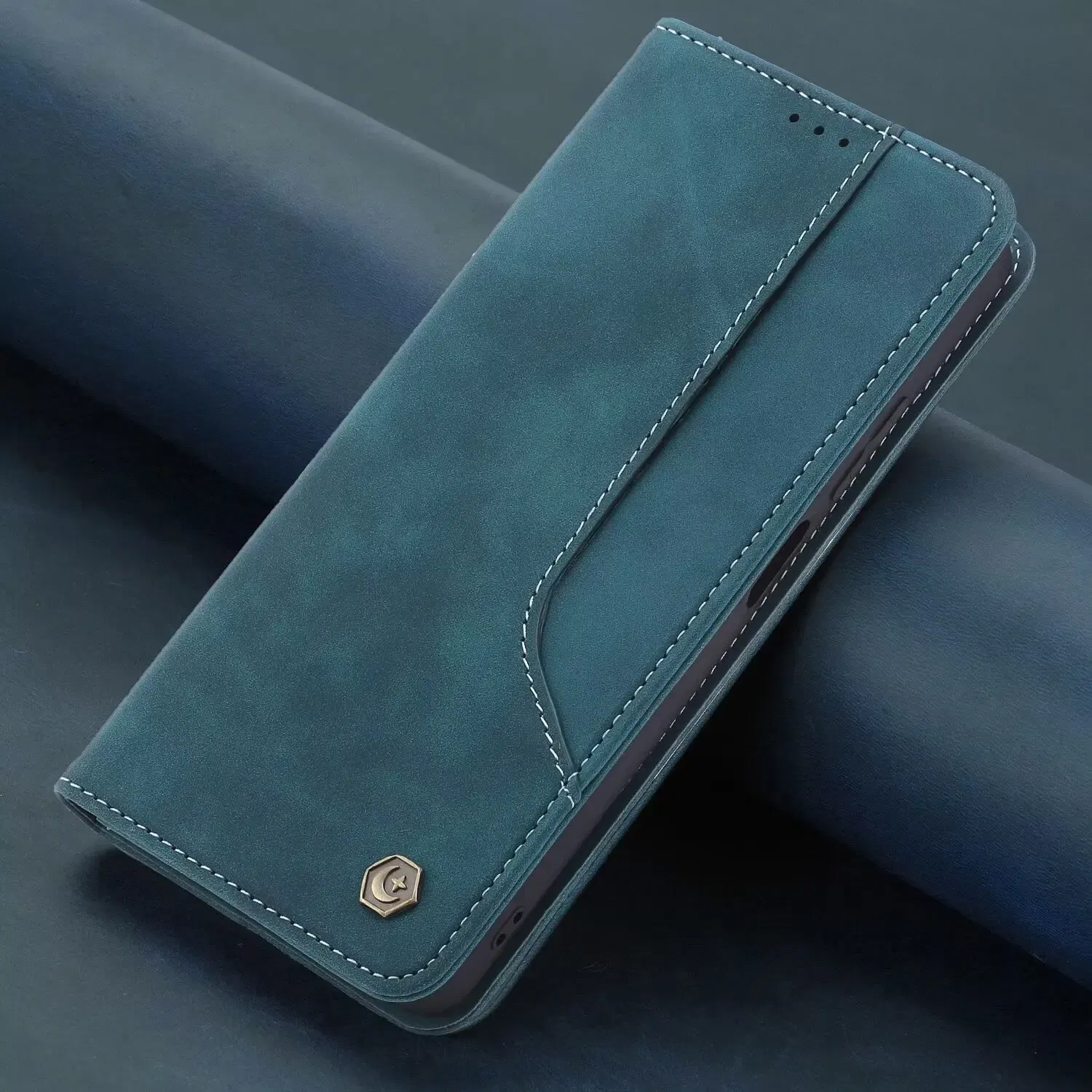 Color: Blue, Material: aluminum - Flip Leather Case For Xiaomi Mi 13 12T 11T 10T 11 12 Lite Pro 5G Poco F5 X5 Pro M6 M5S M4 F4 F3 X3 X4 GT Magnet Wallet Cover