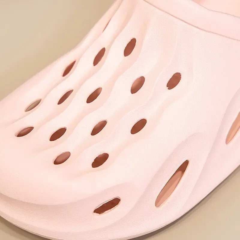 Shoe Size: 40, Color: Pink - Clogs Women Sandals Summer Casual EVA Lightweight Outdoor Women's Shoes Anti Slip Thick Sole Beach Slides Couple Garden Shoes