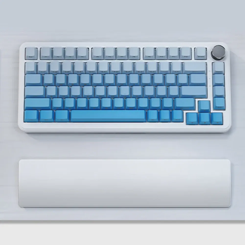 Color: Beige - 81 Keys Anti-Slip Rubber Stable Base Ergonometric Wrist Support for Long Hours of Work Studying Gaming