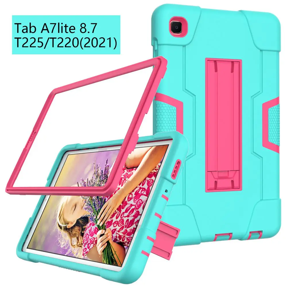 Color: Yellow, Ships From: CHINA, Size: iPad pro 12.9 - Case for Samsung Galaxy Tab A7 Lite 2021 SM T220 T225 Shock Proof full body Kids Children Safe non-toxic tablet cover