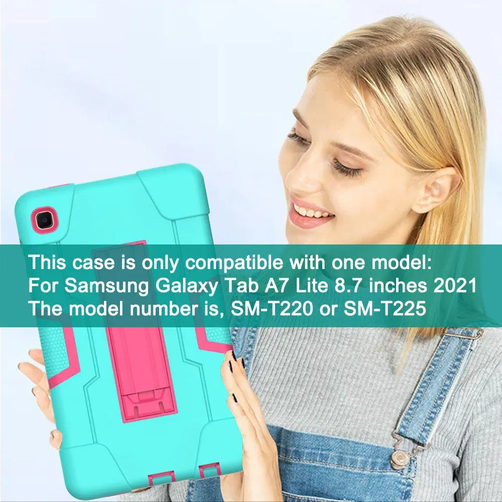 Color: Yellow, Ships From: CHINA, Size: iPad pro 12.9 - Case for Samsung Galaxy Tab A7 Lite 2021 SM T220 T225 Shock Proof full body Kids Children Safe non-toxic tablet cover