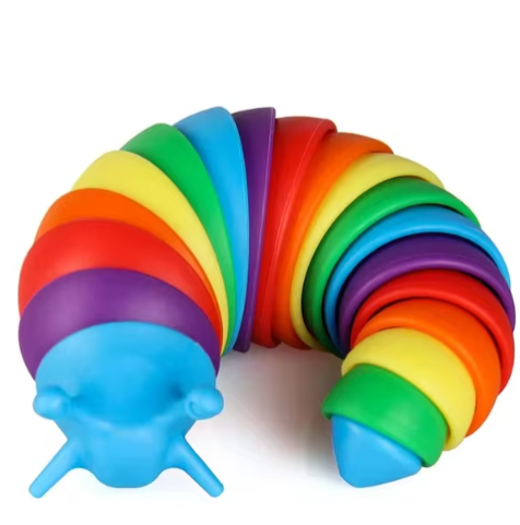 Colorful Slug Snail Toy Articulated Flexible
