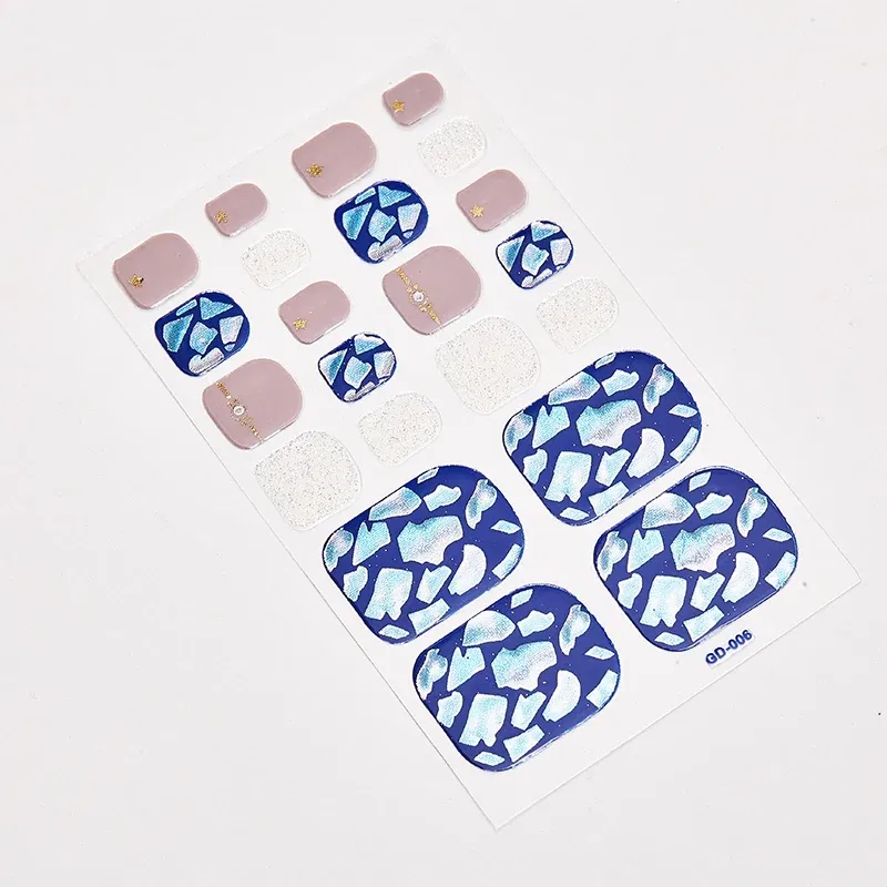 Color: Red - 22 Tips/Sheet Nail Sticker Album Nail Designs Manicure Nail Accesoires Nail Art Stickers Nail Wraps DIY Women Salon Loveliness