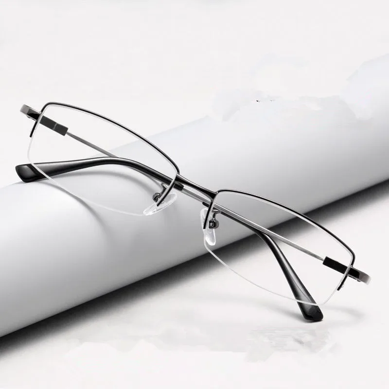 Frame Color: Gold - Metal Finished myopia glasses Nearsighted Glasses prescription glasses for men women eyewear diopter from -0.5 to -8.0