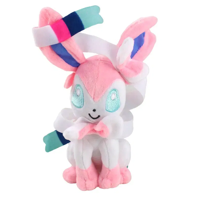 Color: HotPink - Pokemon Stuffed Plush Doll Toy 20CM Pikachu Eevee Glaceon Leafeon Umbreon Espeon Jolteon Vaporeon Flareon Pet Elves Gift