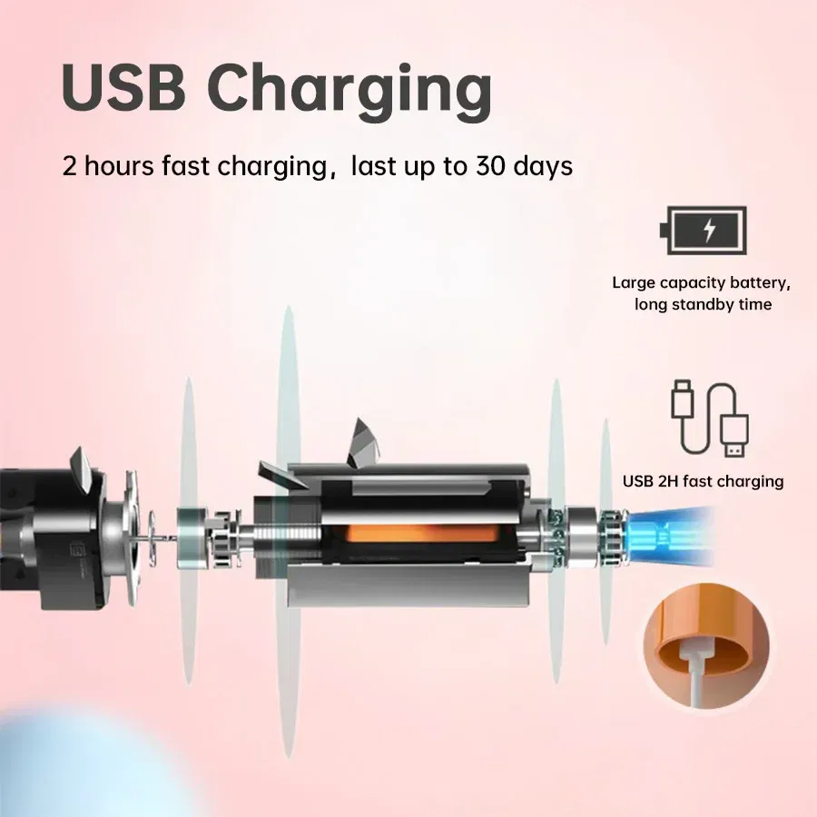 Color: Ivory - Sonic Electric Toothbrush Oral Care Whitening Tooth Brush Rechargeable Automatic Adult IPX7 Waterproof Powerful Smart Toothbrush