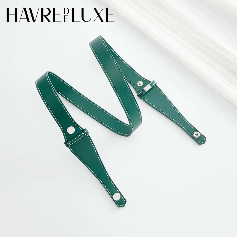Color: Yellow - Bag extended shoulder strap for Goyard Bowling 25 toiletries bag handle shoulder replacement strap bag modification accessories