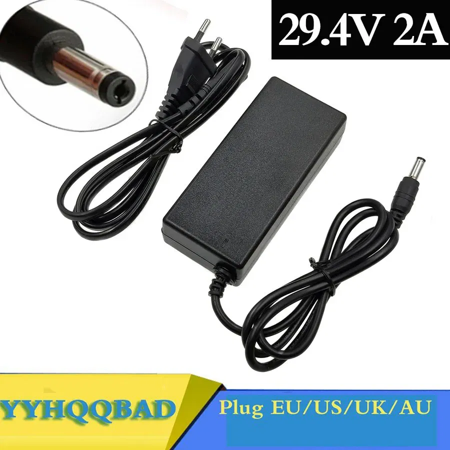 Color: army green - YYHQQBAD 29.4V 2A lithium battery Charger for 24V 25.2V 25.9V Electric Scooter electric bicycle 7Series li-ion battery Charger