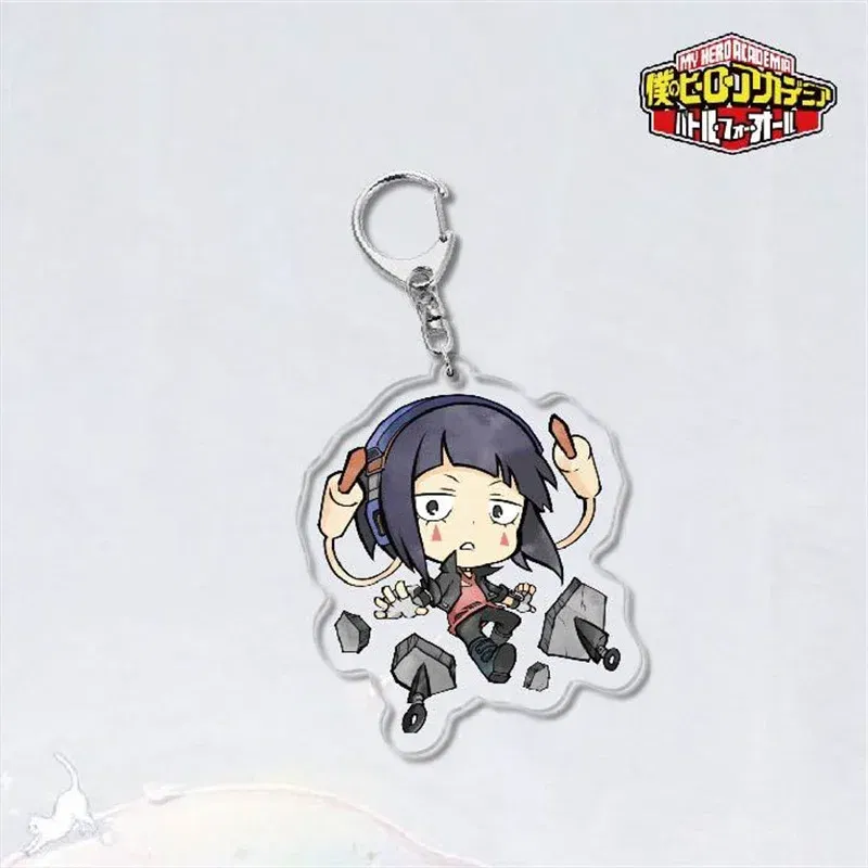 Color: GRAY - Anime My Hero Academia? Midoriya Izuku Cosplay Keyrings Acrylic Figure Key Chains Bakugou Katsuki Keychain For Bags Fans Gift