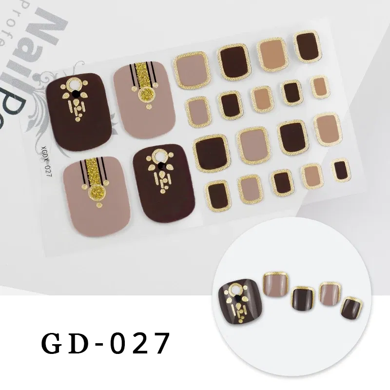 Color: Neo Chrome - Colorful Nail Stickers Foot Shiny Glitter Nails  Charms Full Cover Self-Adhesive Nail Polish Stickers for Nails Art