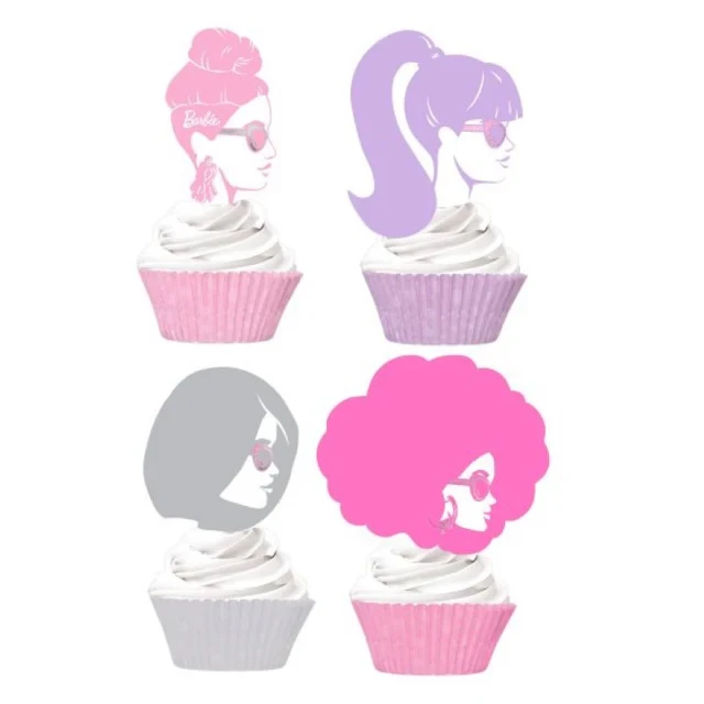 Barbie Cupcake & Pick Set - Set of 24