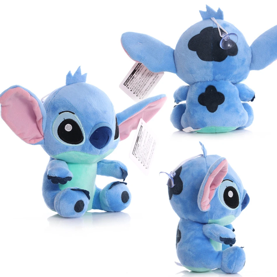 Color: Orange - 12cm 20cm 25cm Stitch Stuffed Plush Models Cartoon Stuffed Plush Dolls Anime Plush Baby Toys Kawaii Kids Birthday Gift