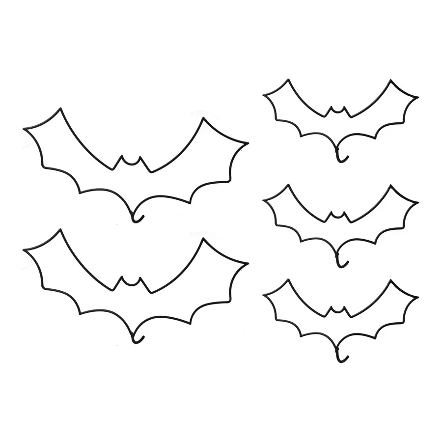 Cake Decorations - Deadly Soiree Black Wire Bat