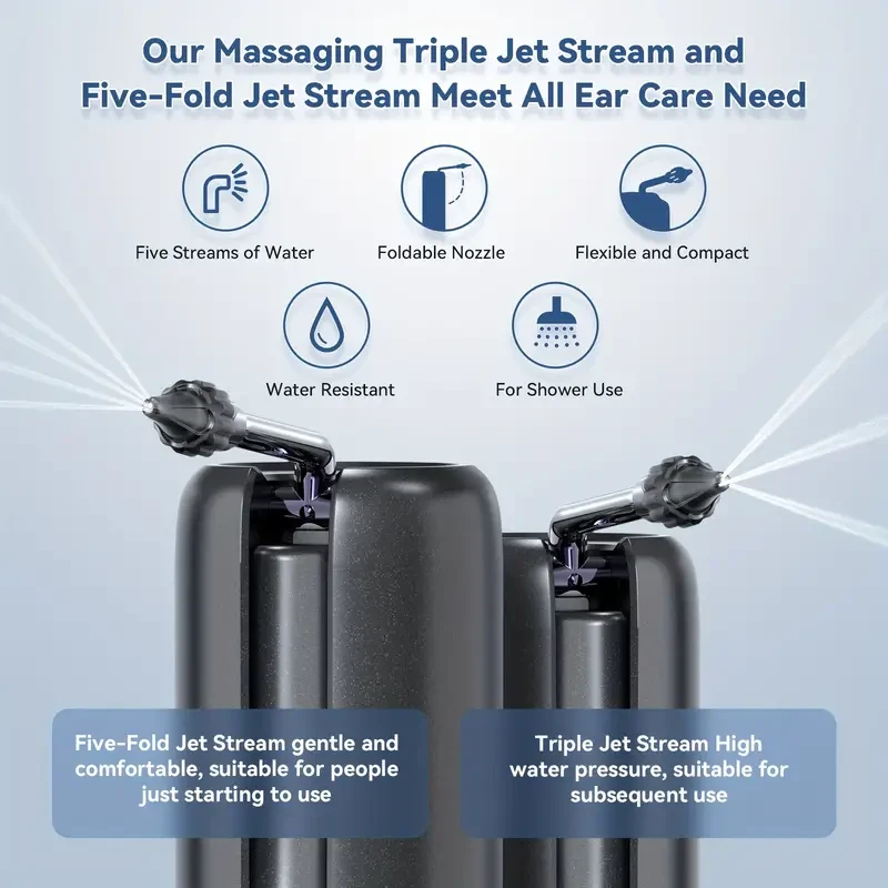 Electric Ear Irrigation Cleaner - Ear Wax Removal Tools Kit