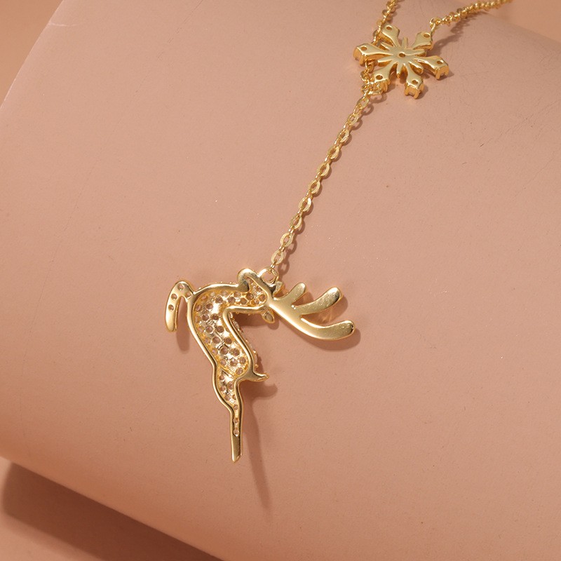 Deer Necklace Women's Sterling Silver