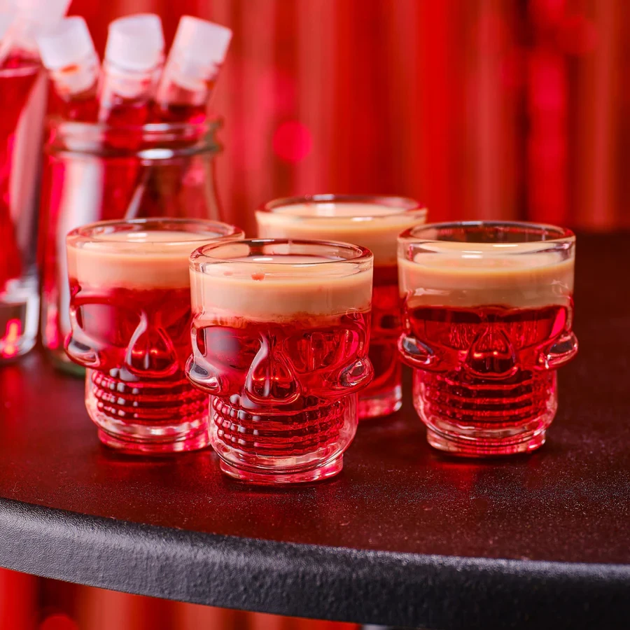 Party Shot Glasses - Deadly Soiree Glass Skull