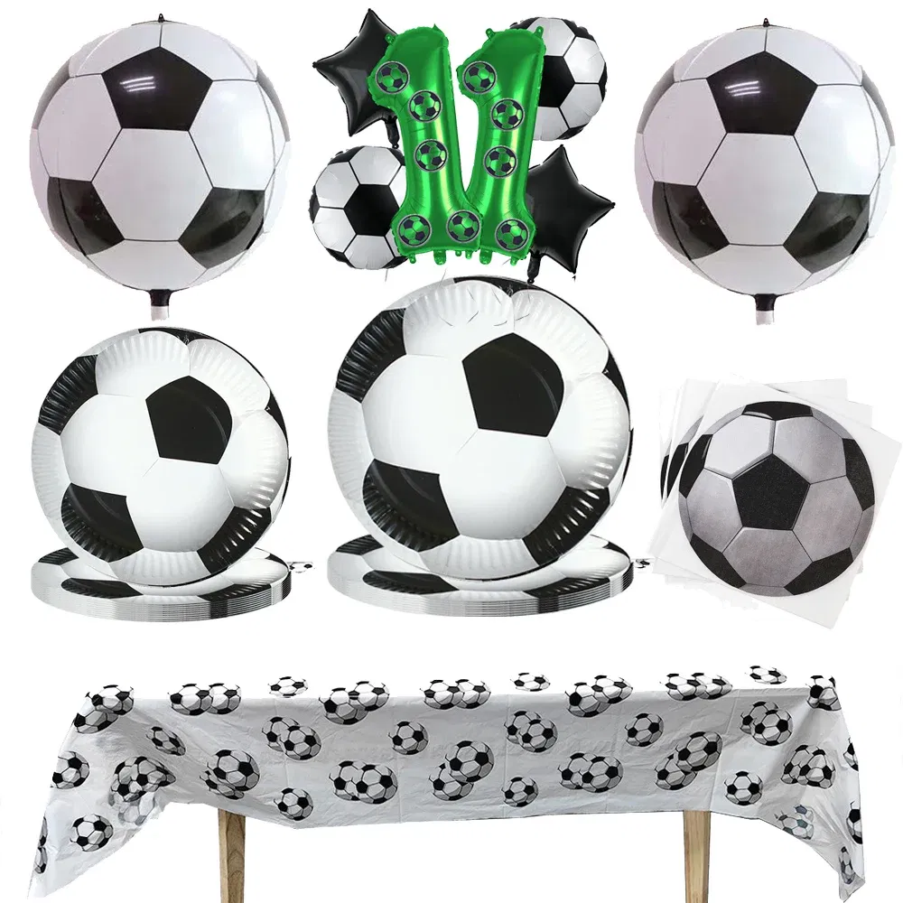 Color: Deep Sapphire, Capacity: 480ml - Soccer Party Disposable Tableware Paper Plates Cups Napkins Football Party Supplies Soccer Birthday Party Decoration
