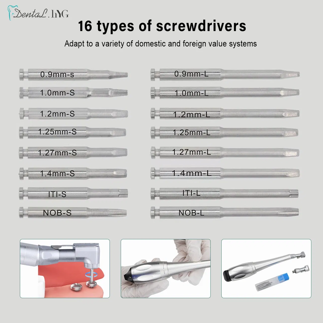 Color: Green - Dental Universal Implant Torque Wrench With 16pcs Drivers Dentistry Ratchet Latch Head Handpiece 5 To 35 N.cm Dentist Equipment