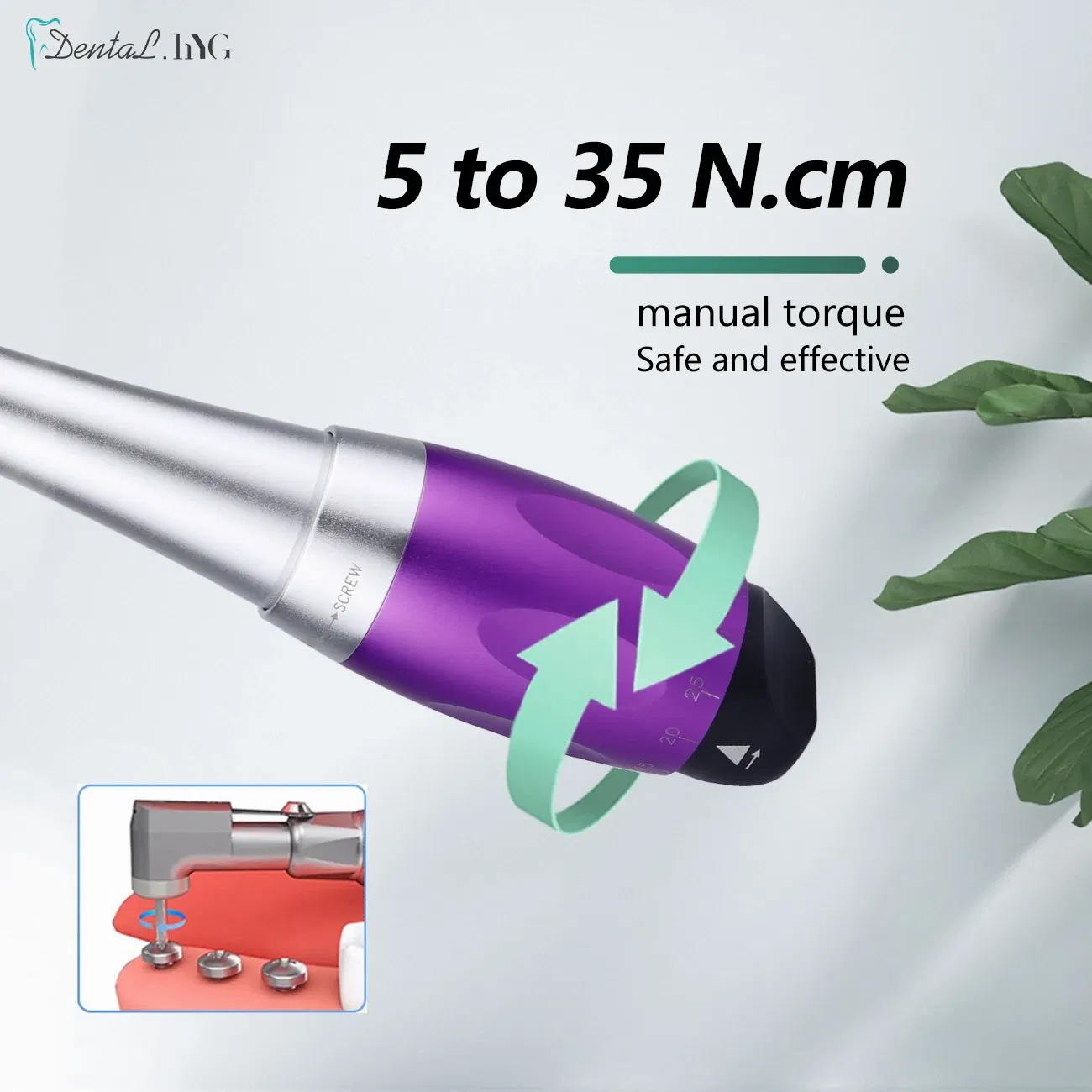 Color: Green - Dental Universal Implant Torque Wrench With 16pcs Drivers Dentistry Ratchet Latch Head Handpiece 5 To 35 N.cm Dentist Equipment