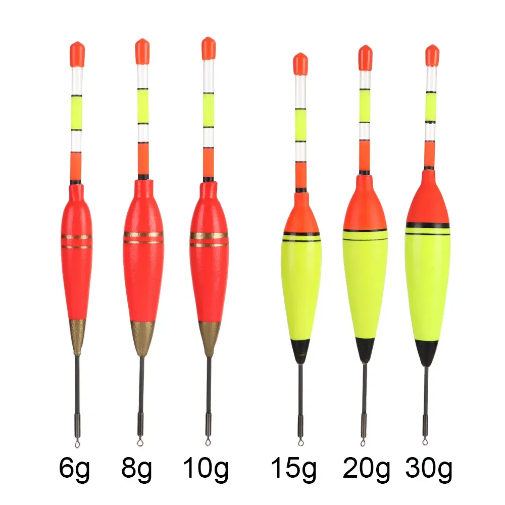 Color: Burgundy - 5g/8g/10g/15g/20g/30g EVA Foam Luminous Fishing Float High Quality Plastic Long Vertical Night Lighting Fishing Floats Bobber
