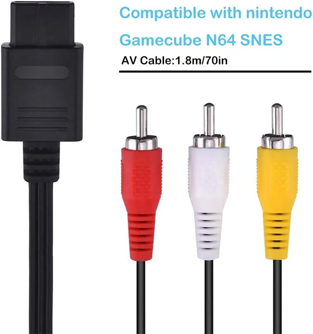Bundle: Bundle 1 - AC Power Supply for Gamecube, AV Composite Cable Cord Compatible with Gamecube NGC Console