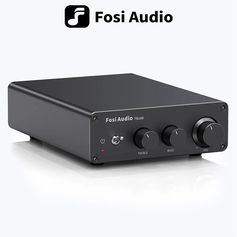 Color: Silver, Ships From: CHINA - Fosi Audio 300Wx2 HiFi Sound Power Amplifier Upgrade New TPA3255 Class D Stereo Amp With Treble Bass For Home Speaker