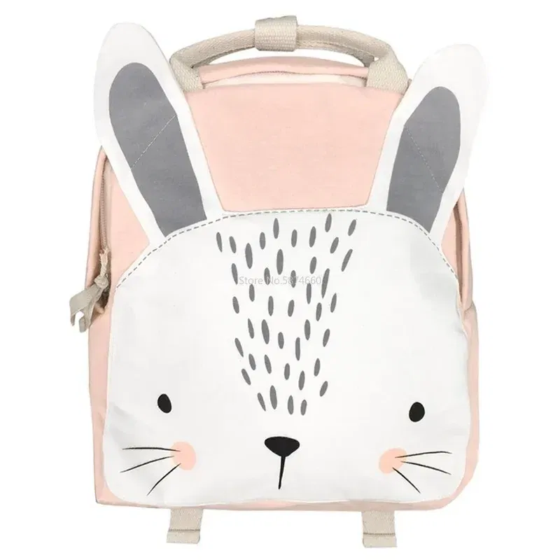 Color: GRAY - Children Backpack Toddler Kids School Backpack for Baby Kids Cute School Bag Boy Girl Light Bag Rabbit Butterfly Lion Bag