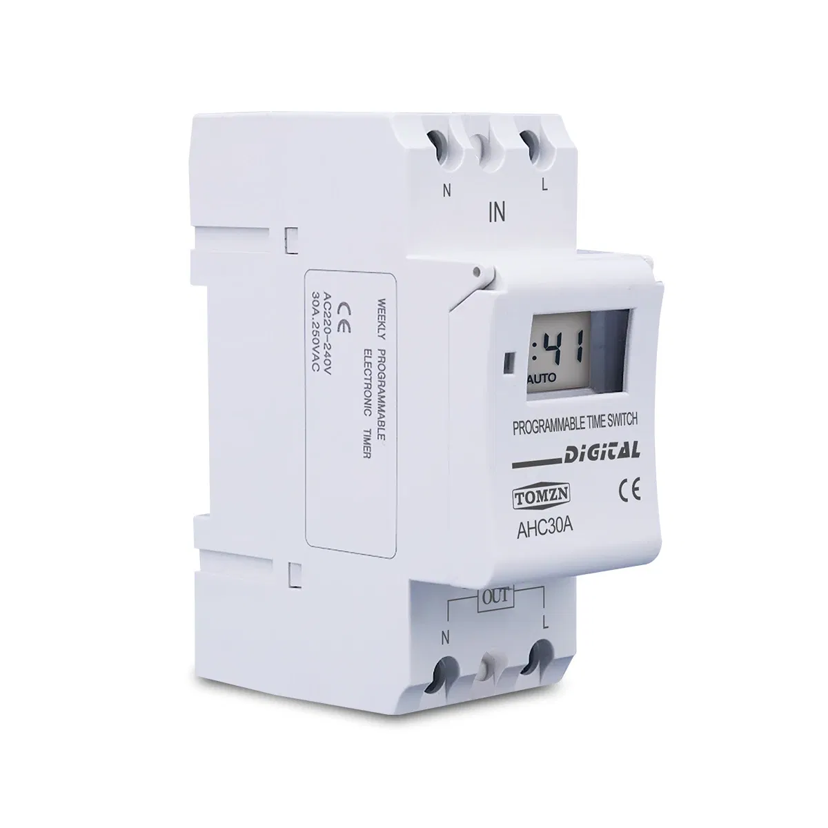 Size: L, Current Range: Current Range 2 - New type Din Rail 2 wire Weekly 7 Days Programmable Digital TIME SWITCH Relay Timer Control AC 220V 230V 12V 24V 48V 16A