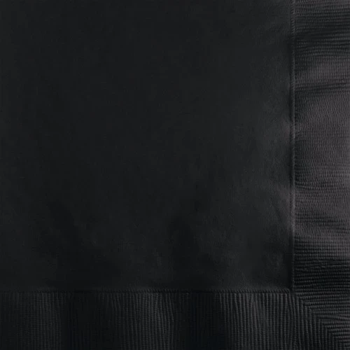 Black Velvet Beverage Napkins - Pack of 50