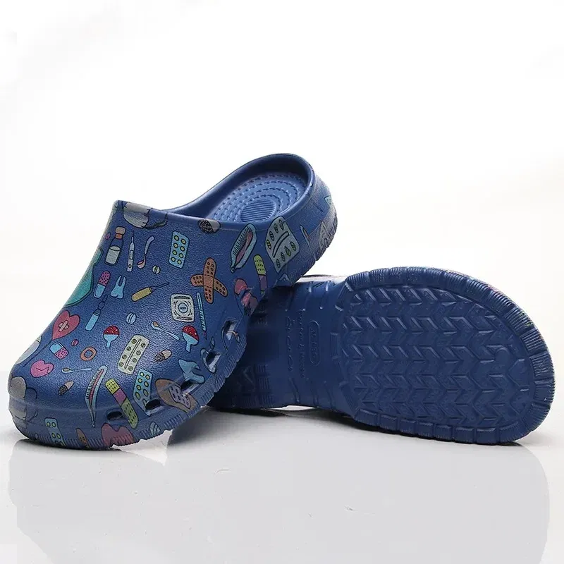 Color: Olivine, Shoe Size: 35-36 - Non-slip Nurse Clogs Hospital Doctor Surgical Slippers Women EVA Medical Shoes Dental Nursing Clogs SPA Beauty Salon Shoes Y07